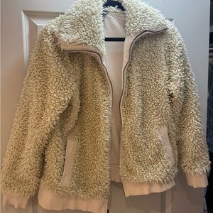 Eddie Bauer Cream Teddy Jacket